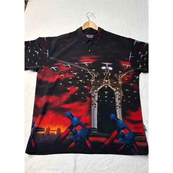 Vintage Dragonfly PINK FLOYD THE WALL Men’s shirt all over print , size XL